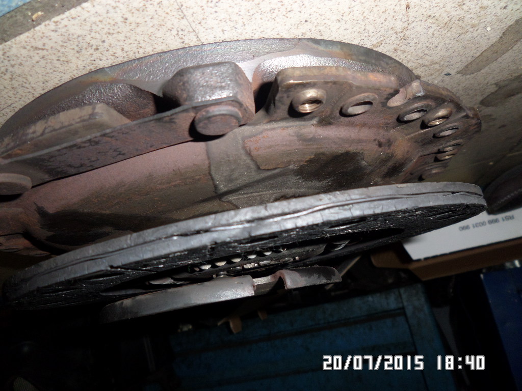 диск сцепления сверху