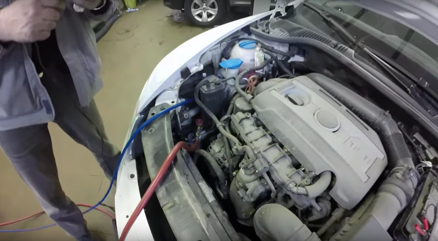 заправка кондиционера на Шкоде