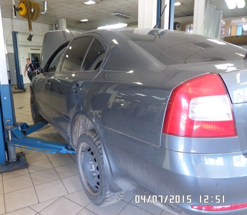 Октавия на СТО