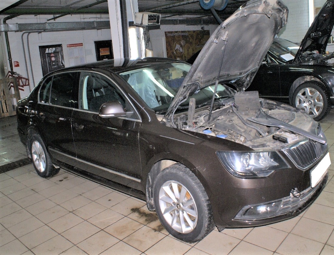 ремонт электроусилителя руля Шкода