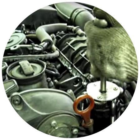 демонтаж масляного фильтра