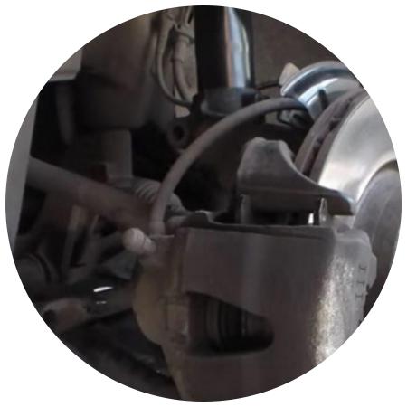 тормозной диск с суппортом