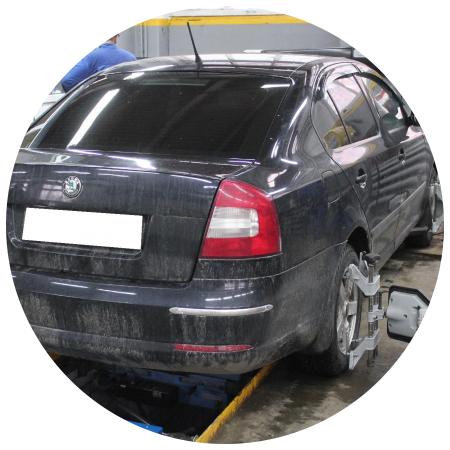 Октавия на сход-развале