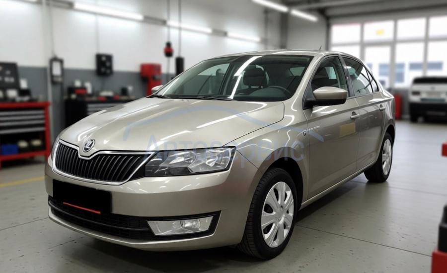 Skoda Rapid после компьютерной диагностики в автотехцентре