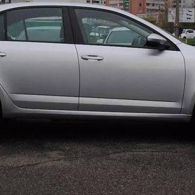 серый седан Шкода