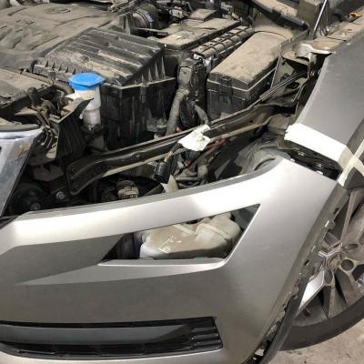 ремонт переднего бампера шкода