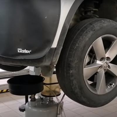слив отработки из ДСГ Кодиак