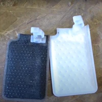 старая и новая сетки бензонасоса Шкода