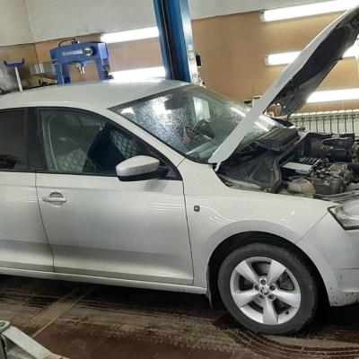 Шкода Рапид перед промывкой форсунок