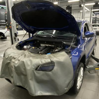 Шкода Карок в процессе замены свечей зажигания