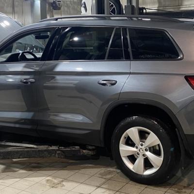 Шкода Кодиак в процессе замены ремня генератора