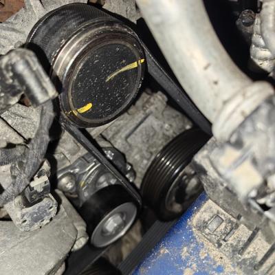 Замена ремня генератора Шкода Кодиак