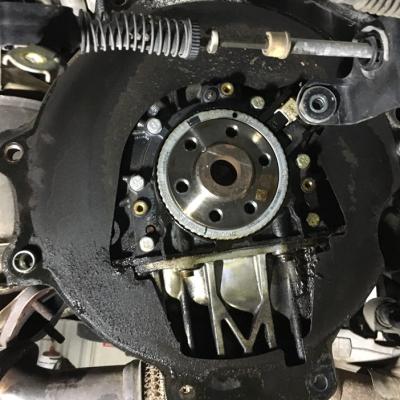 Замена заднего сальника коленвала Шкода Кодиак