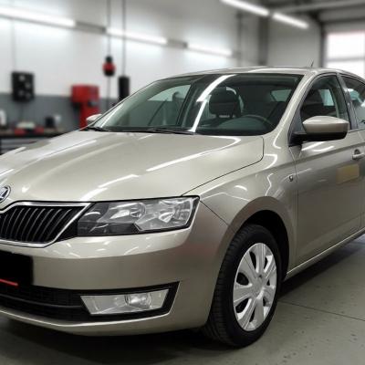 Шкода Рапид после восстановления двигателя в автотехцентре