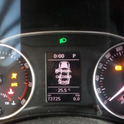 приборная панель на Шкоде