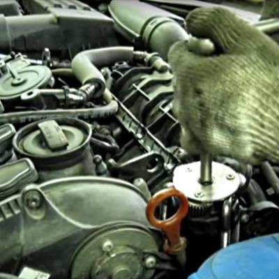 демонтаж масляного фильтра