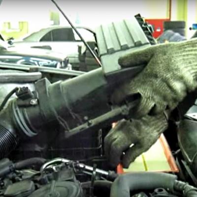 демонтаж короба воздушного фильтра