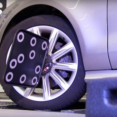 проверка углов установки колес