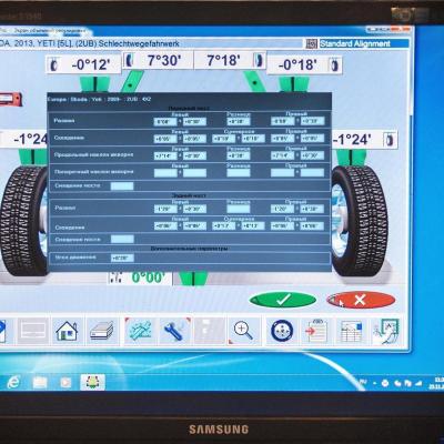монитор стенда сход-развала