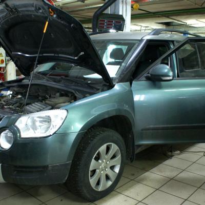 Шкода в автосервисе